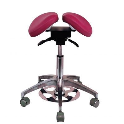 미용실 편안한 의자 녹색 마이크로 섬유 치과 의자 Saddle Shape 치과 의자