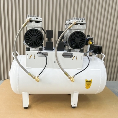 1100W 치과 진공 펌프 압축기 60L 저소음 OEM/ODM 치과 이중 공기 압축기