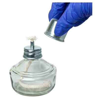 치과 연구실 유리 알코올 연장 120ml 스피릿 램프 금속 캡 알코올 연장 램프