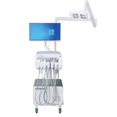 PC와 구강 카메라가 있는 독특한 치과 트롤리 2 in 1 공장 치과 치료 장치 LED 조명