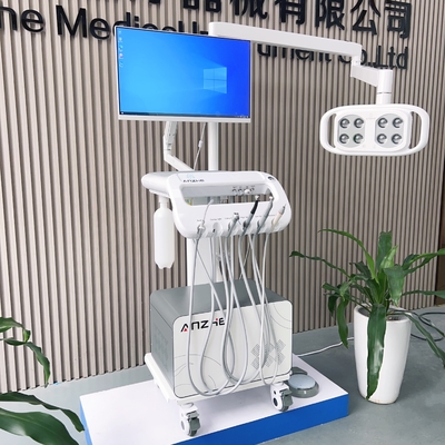 PC와 구강 카메라가 있는 독특한 치과 트롤리 2 in 1 공장 치과 치료 장치 LED 조명