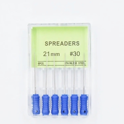 내수치료 톱니발가락 팽창기 21/25mm 스테인리스 스틸 손용 내수 뿌리 통로 파일 치아 팽창기