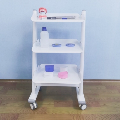 3 층 경제적이고 편리한 샐러리 트롤리 미용실용 스테인레스 스틸 모바일 도구 카트