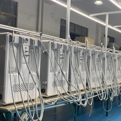 치과 모바일 카트 휴대용 치과 단위 550W 공기 압축기로 의지로 이동 모바일 치과 터빈 단위