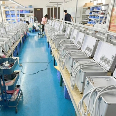휴대용 치료 상자 치과 클리닉 터빈 단위 공기 압축 펌프 흡입 시스템과 치과 연습을 위한 트립렉스 주사기