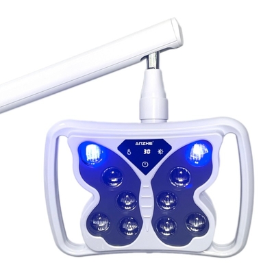 휴대용 치아 치아 백기 기계 12W 강력한 10 LED 냉면 바닥 서 있는 이동성 백기 단위 램프