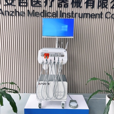 220V 모바일 치과 배달 장치 컴퓨터와 구강 카메라 세트 유럽 표준 휴대용 치과 카트