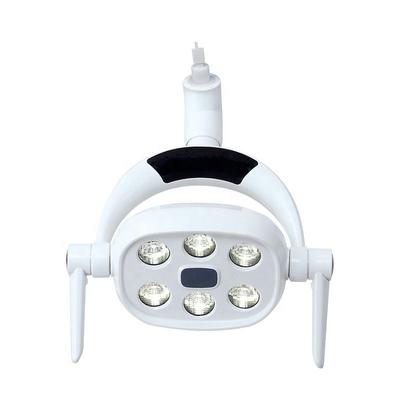 6 LED 치과 유도등, 치과 유닛용 9W 조절 가능 구강 수술 LED 램프, 센서 타입 무영 수술등