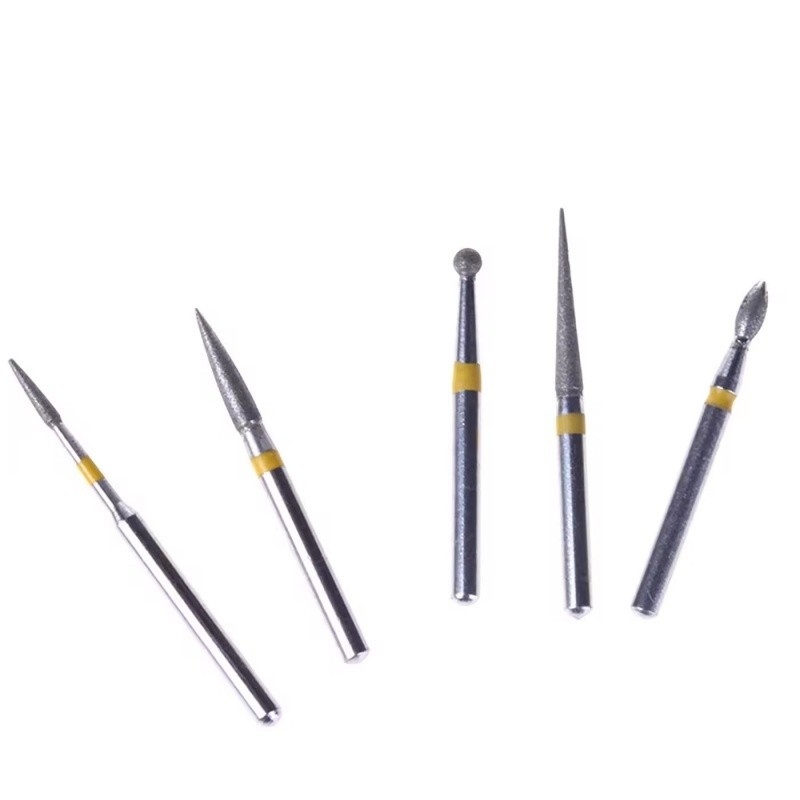 스테인리스 스틸 치아 드릴 헐 1.6mm 치아 다이아몬드 헐 고속 손기