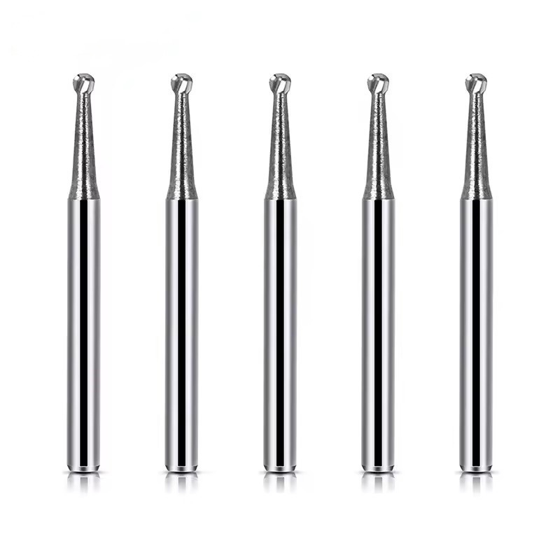 10pcs/ 상자 의료 닦기 덩어리 텅프스텐 치아 탄화물 덩어리 공 모양 탄화물 덩어리 치아 치아