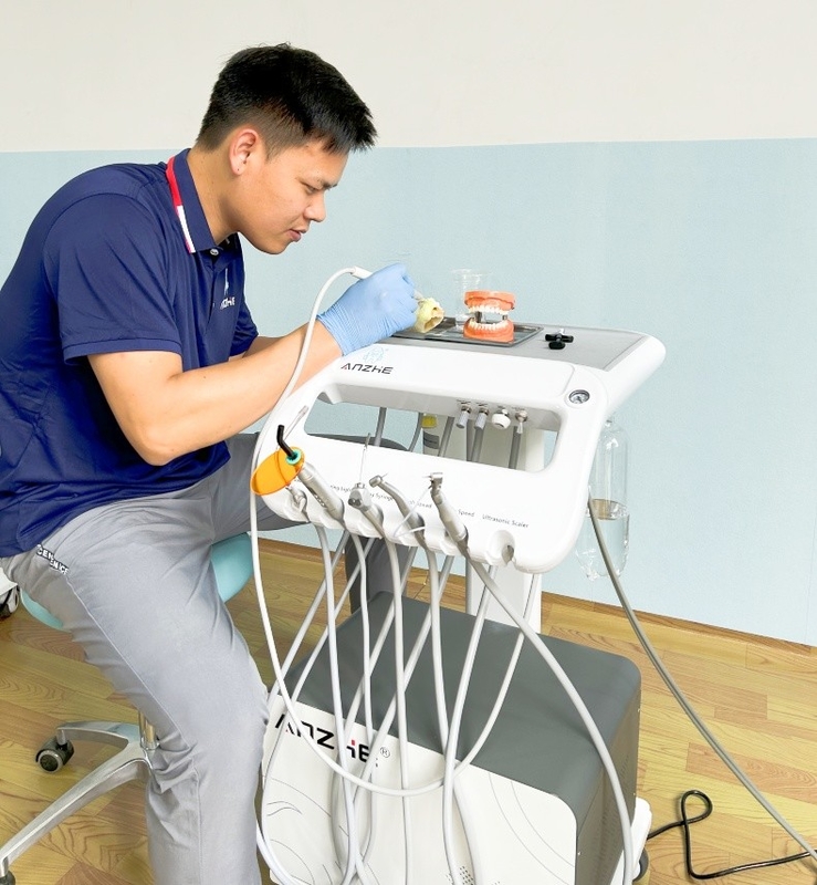 치과의사 카트 단위 치과 수술용 모바일 치료 세트 소음 적 치과 모바일 터빈 550W 치과 이동 트롤리