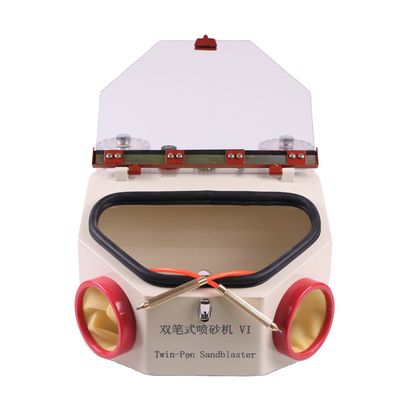 좋은 가격 LED 라이트 치과 샌드블래스터 두 펜 치과 실험실 장비 치과 샌드블래스팅 기계 온라인으로