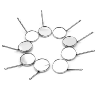 좋은 가격 안티 안개 치과 기기 평면 거울 스테인리스 스틸 구강 반사자 자동 발화 치아 입 거울 온라인으로