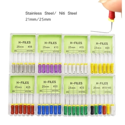 내수 H 파일 스테인리스 스틸 치과 Endo 파일 다중 크기 치과 H 파일