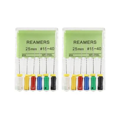 좋은 가격 품질 보장 치과 파일 수동 사용 25mm # 15-40 스테인리스 스틸 치과 리머 파일 온라인으로