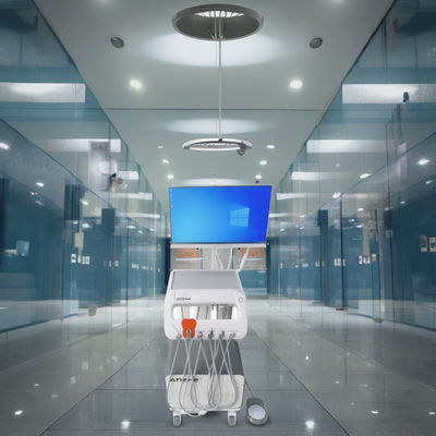 좋은 가격 치과 도구 트레이 모바일 치과 수술 트롤리 수의학용 애완 동물 치아 치료 카트 압축기와 함께 온라인으로