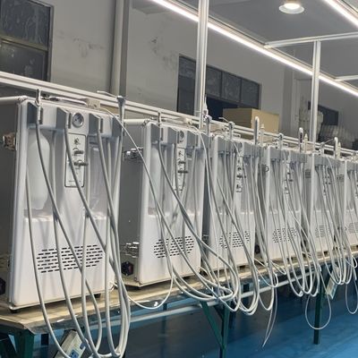 좋은 가격 치과 모바일 카트 휴대용 치과 단위 550W 공기 압축기로 의지로 이동 모바일 치과 터빈 단위 온라인으로