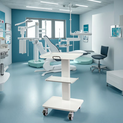 좋은 가격 스테인레스 스틸 치과자 카트 다기능 모바일 실험실 카트 내장 소켓 3층 모바일 트롤리 온라인으로