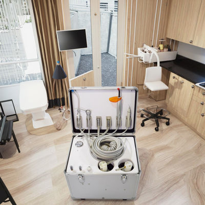 좋은 가격 조용 한 압축기와 함께 모바일 치과 단위 휴대용 치과 터빈 단위 치과 학생 연습 휴대용 치과 치료 단위 온라인으로