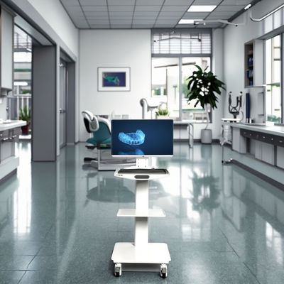 좋은 가격 치과 병원 장비 컴퓨터 모바일 치과 카트 모바일 병원 트롤리 스테인리스 스틸 모바일 카트 브레이크 온라인으로