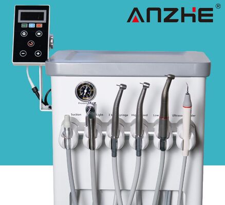 좋은 가격 전기 모터 AP202 휴대용 치과 단위 모바일 치과 트롤리 16:1 1:5 20:1 반대 각 나무 덩굴 LED 치료 조명 온라인으로
