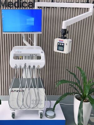 좋은 가격 공장 직접 550W 전력 수의 치과 트롤리 38DB 소음과 0.8Mpa 압력 모바일 애완 동물 치과 치료 카트 온라인으로