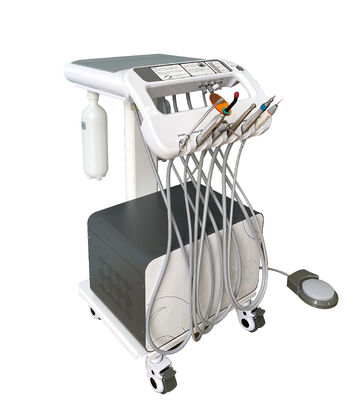 좋은 가격 0.8Mpa 압력 및 38DB 소음의 550W 모바일 치과 진료 장치, 수의학용 컴팩트 치과 카트 온라인으로
