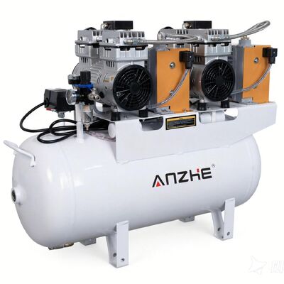 좋은 가격 60L 탱크 1700W 전력 4 개의 치과 의자에 대한 드라이어와 함께 기름 없는 치과 공기 압축기 온라인으로