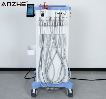 좋은 가격 마이크로 모터 LED 핸드피스와 함께 휴대용 수의사 치과 단위 초음파 스케일러 가벼운 치료 기름 없는 공기 압축기 모바일 애완 동물 치과 카트 수의학 클리닉의 치과 장비 온라인으로
