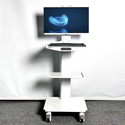 모니터 마운트가 있는 이동식 치과 카트 장치, 다층 보관 치과 진료소 캐비닛 트롤리, 병원 및 진료소를 위한 인체공학적 치과 워크스테이션